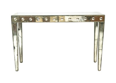 Lot 451 - A Venetian style bubble mirror console table.