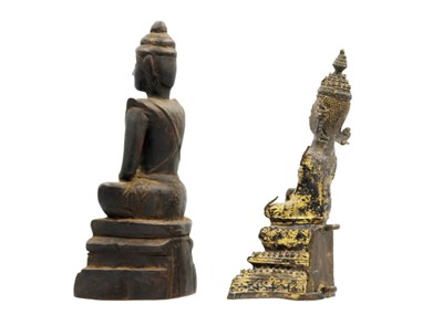 Lot 363 - A Thai gilt bronze Buddha, 19th century.