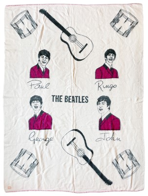 Lot 119 - The Beatles, an original 1960s blanket by 'Witney'.