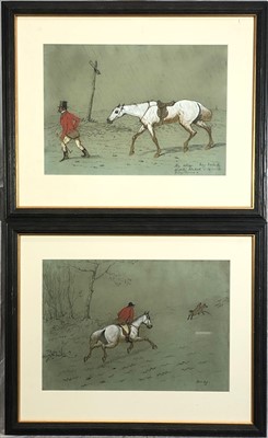 Lot 267 - English School, 20th Century A Pair of Hunting...