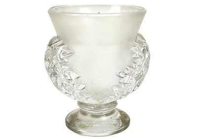 Lot 412 - A Lalique acanthus vase.