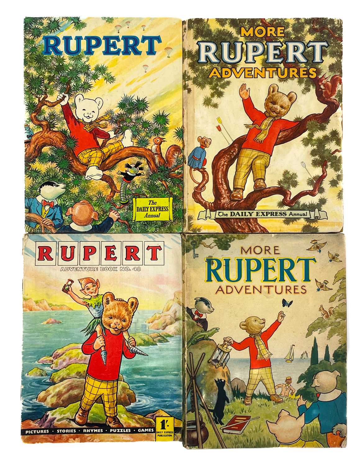 Lot 786 - Rupert Annuals / Adventure Books (x4 Items)