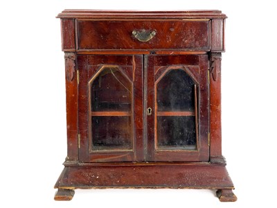 Lot 288 - A late Victorian mahogany chiffonier apprentice piece.