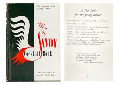 Lot 305 - CRADDOCK, Harry. 'The Savoy Cocktail Book,'