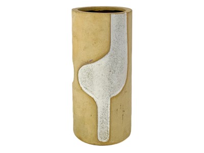 Lot 513 - A studio pottery slab vase.