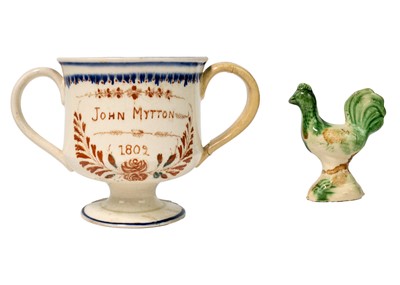 Lot 1265 - A John Mytton 1802 frog loving cup.