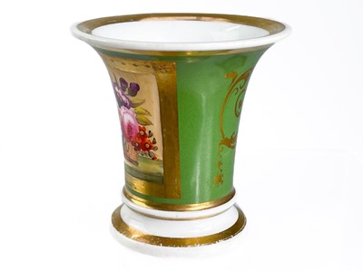 Lot 467 - A Rockingham porcelain trumpet vase.