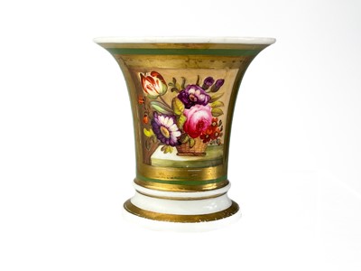 Lot 467 - A Rockingham porcelain trumpet vase.