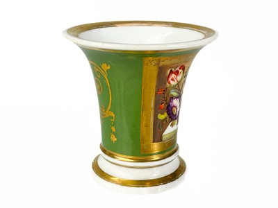 Lot 467 - A Rockingham porcelain trumpet vase.