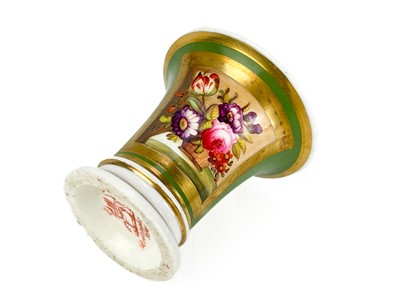 Lot 467 - A Rockingham porcelain trumpet vase.