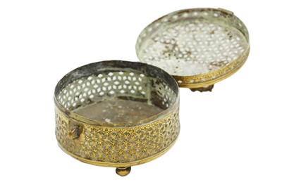 Lot 55 - An Indian brass cricket cage, late 19th century.