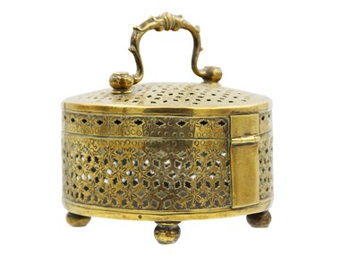Lot 55 - An Indian brass cricket cage, late 19th century.
