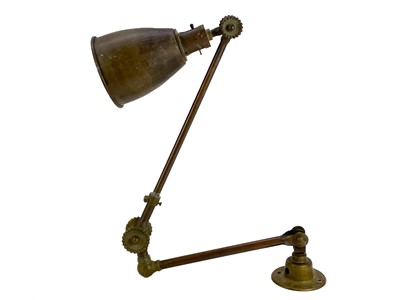 Lot 245 - An early 20th century industrial machinist lamp.