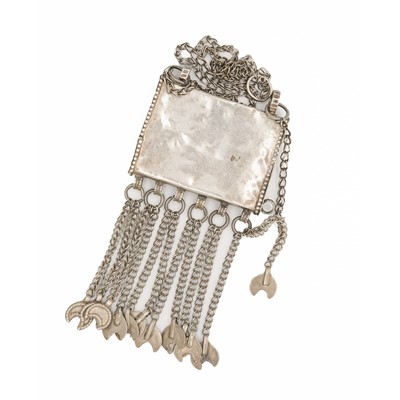 Lot 63 - An Omani silver amulet holder/koran box.