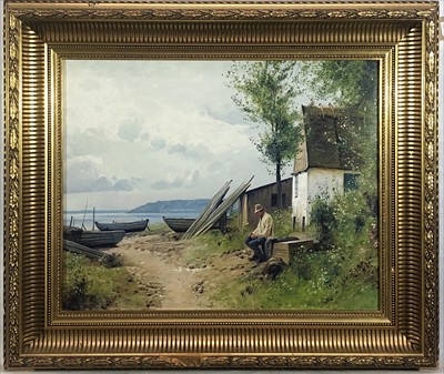 Lot 477 - Niels WALSETH (1914-2001) Midday Rest Oil on...