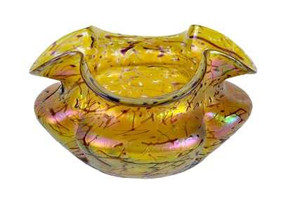 Lot 420 - A Kralik iridescent glass 'Bacillus' bowl.