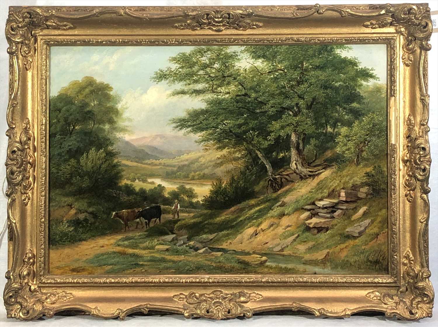 Lot 24 - Thomas CRESWICK (1811-1869) Drover with Cattle...