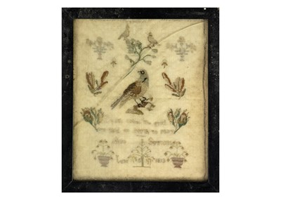 Lot 1589 - A George III  sampler.