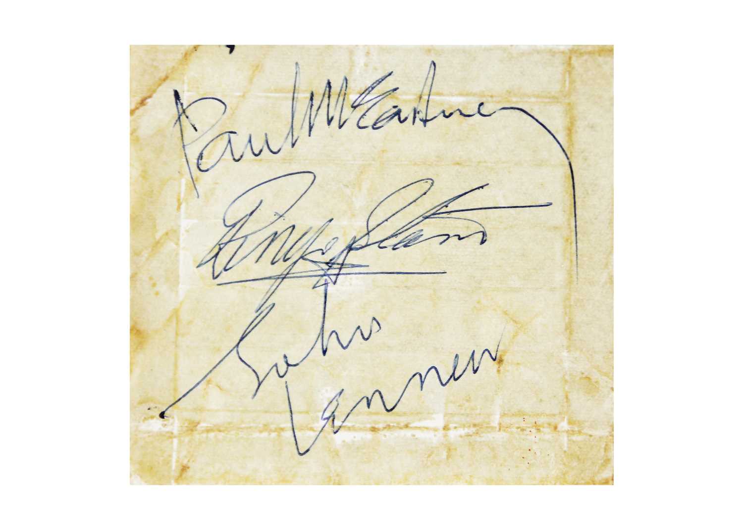 Lot 70 - Signed; The Beatles.