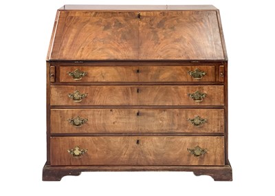 Lot 561 - A George III mahogany bureau.