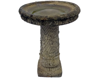 Lot 530 - A cast reconstituted stone birdbath.