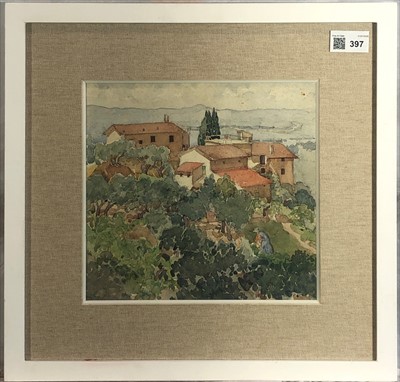 Lot 397 - BRYNHILD PARKER (1907-1987) Tuscan Landscape...