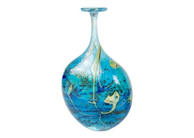 Lot 38 - Peter Layton (1940) Studio glass bottle vase.