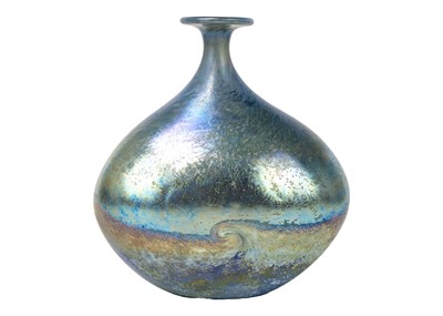 Lot 37 - Norman Stuart Clarke studio glass bottle vase.