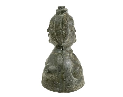 Lot 348 - A female form baptisinal flask.
