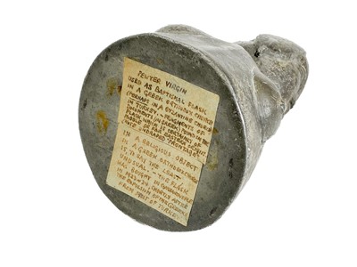 Lot 348 - A female form baptisinal flask.