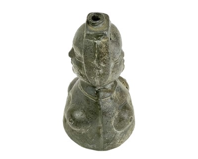 Lot 348 - A female form baptisinal flask.
