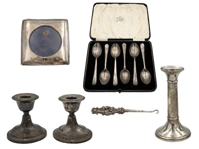 Lot 78 - A selection of silver items.