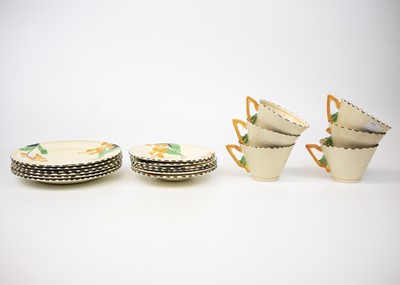 Lot 496 - A Burleigh Ware Meadowland pattern tea set.