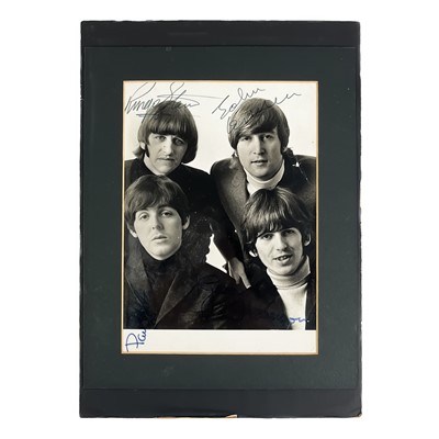 Lot 69 - Signed; The Beatles photograph.