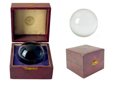 Lot 300 - An early 20th century crystal ball.