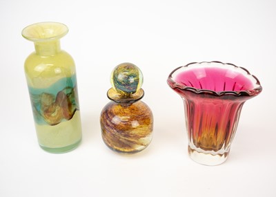 Lot 23 - A Mdina glass bottle vase.