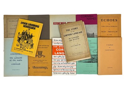 Lot 49 - Pamphlets, booklets and publications related to the Cornish Language