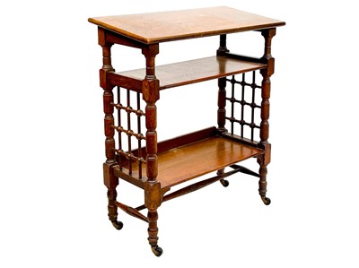 Lot 589 - A Liberty oak reading table.