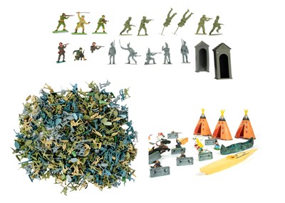 Lot 704 - Plastic Soldiers - Britains Foreign Legion, Miscellaneous Wild West etc.