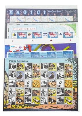 Lot 308 - GB Decimal Mint (face value £196) Smiler Sheets (x8) of mainly 1st class stamps