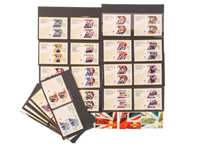 Lot 315 - GB 2012 Paralympics u.m. 1st Class Stamps (x68) and booklets, face value £115