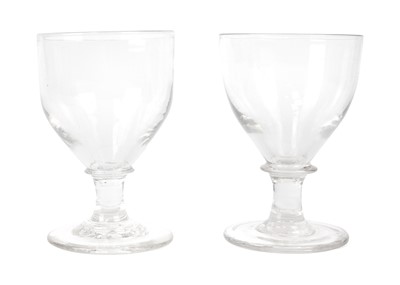 Lot 416 - A matched pair of George III glass rummers.