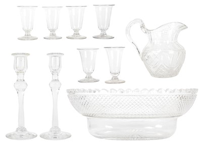 Lot 417 - A set of six similar 19th century syllabub glasses.