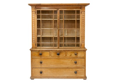 Lot 1057 - A Victorian Cornish pine dresser.