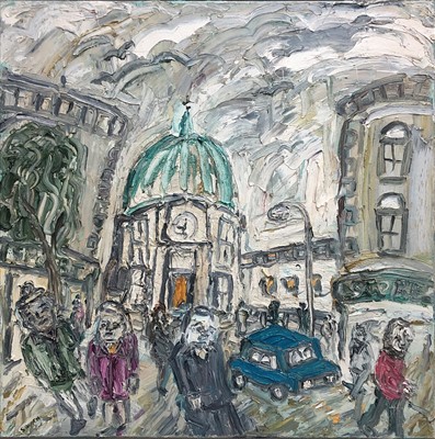 Lot 474 - Sean HAYDEN (b.1979) A Rainy Day, Market Jew...