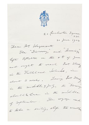 Lot 272 - The Antarctic Letters,  written from the British Antarctic expedition of 1901-1904