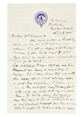 Lot 273 - The Antarctic Letters,  written from the British Antarctic expedition of 1901-1904