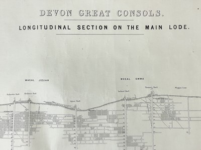 Lot 162 - 'Devon Great Consols. Longitudinal Section on the Main Lode,'