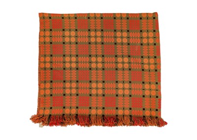 Lot 524 - A Welsh wool blanket of traditional Caernarfon design.