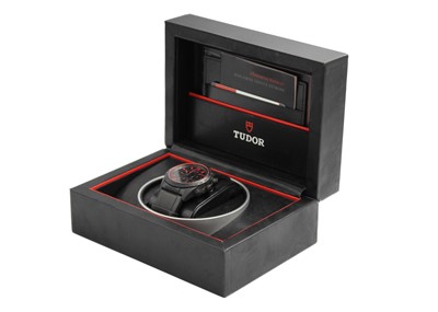 Lot 185 - TUDOR - A Tudor Fastrider black ceramic gentleman's automatic chronograph wristwatch, ref. 42000CR.